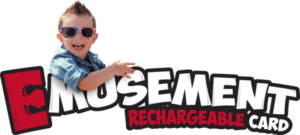Jenkinson's Boardwalk Emusement Rechargeable Card. Picture of a young boy with sunglasses on.