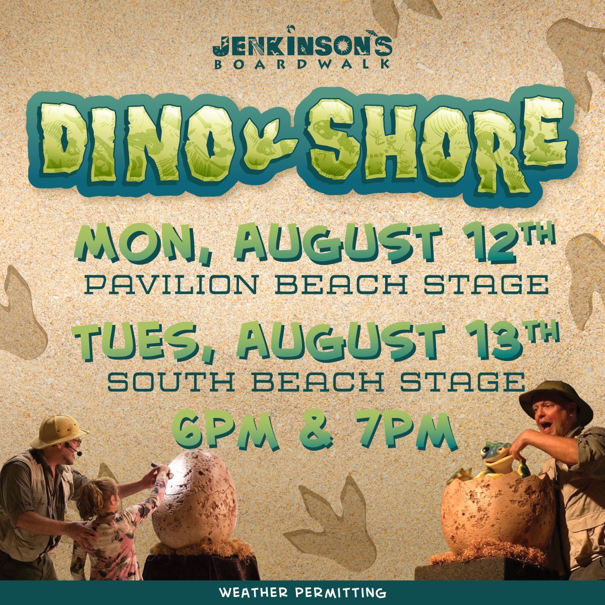 dinoshore at jenkinsons boardwalk
