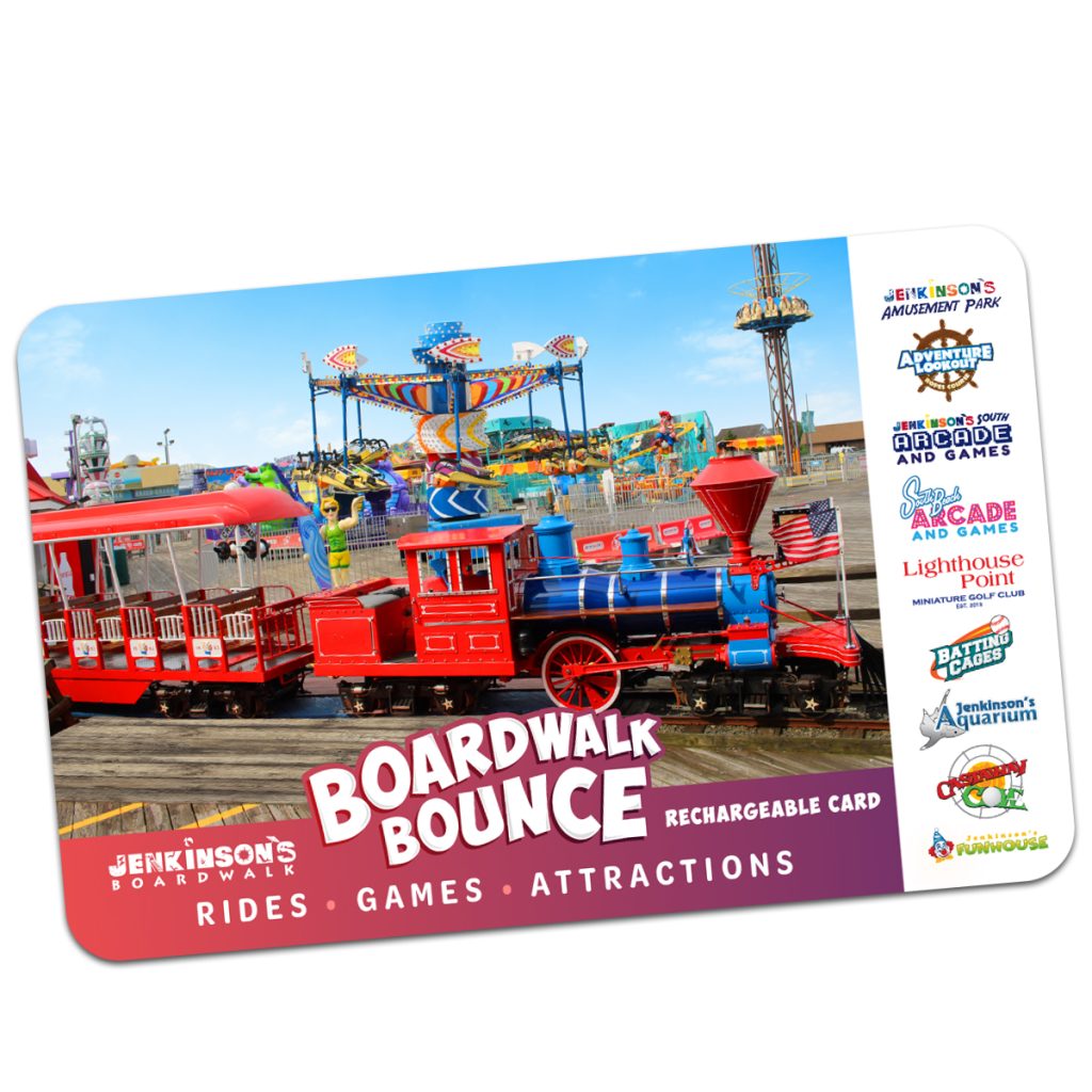 boardwalk bounce card at jenkinson's boardwalk