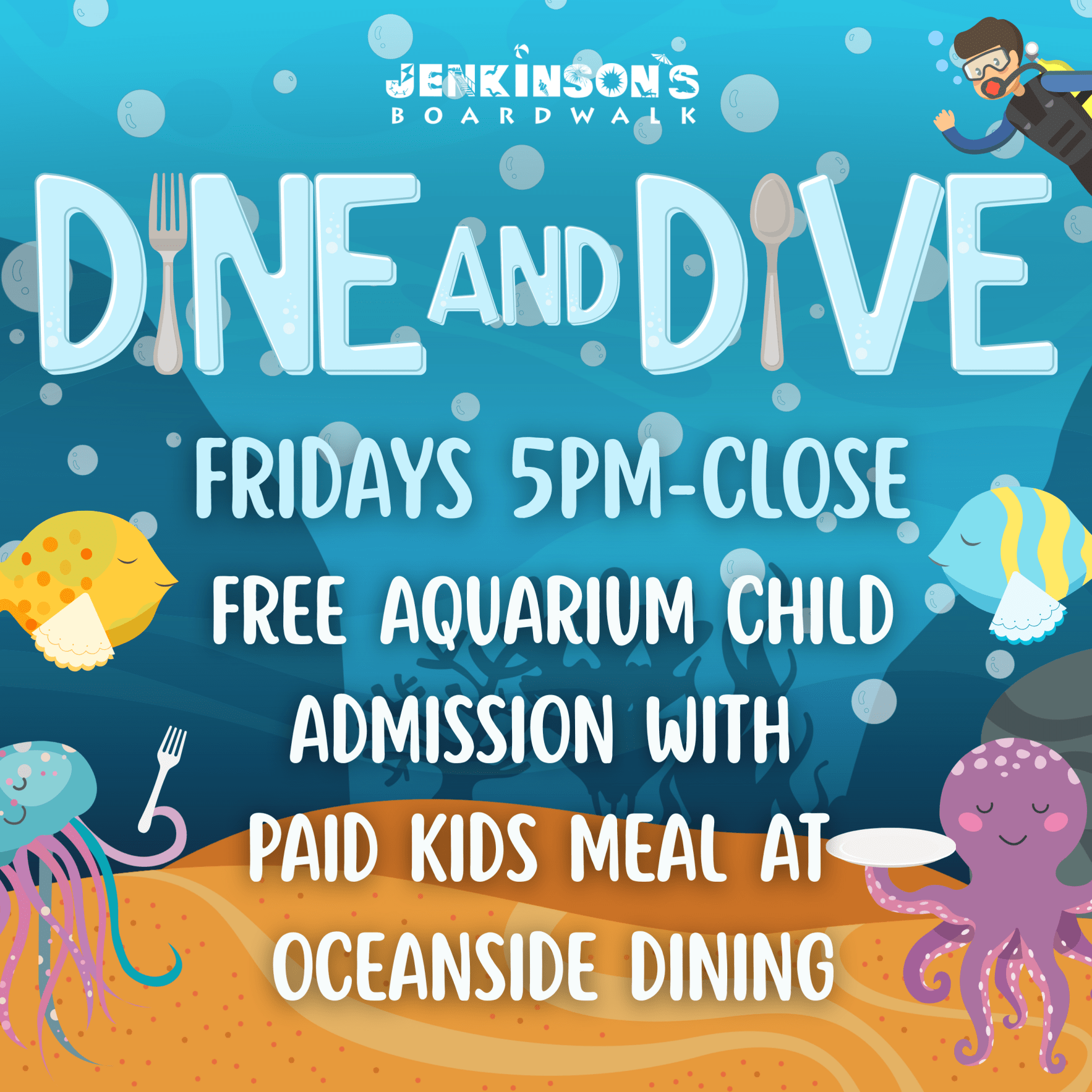 dive and dive at jenkinson's oceanside dining