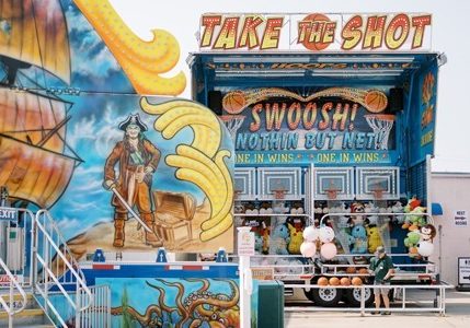 Picture of the Take The Shot Mini Game at the Ride Park on Jenkinson's Boardwalk